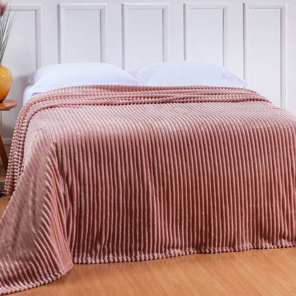 Cobertor Casal MicrofibraCanelado Corduroy Andes
