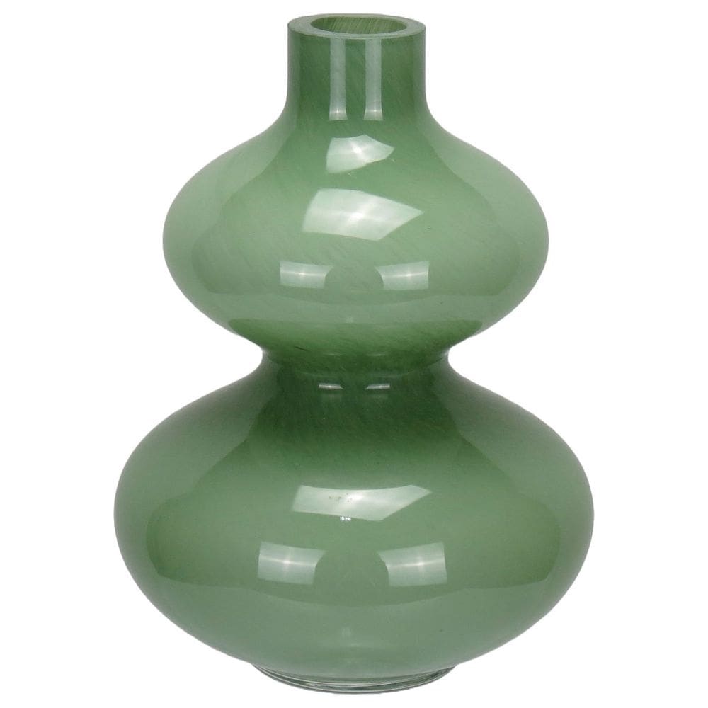 VASO DECORATIVO ENFEITE CASA GARRAFA HOME&CO VIDRO 18x13x13cm VERDE