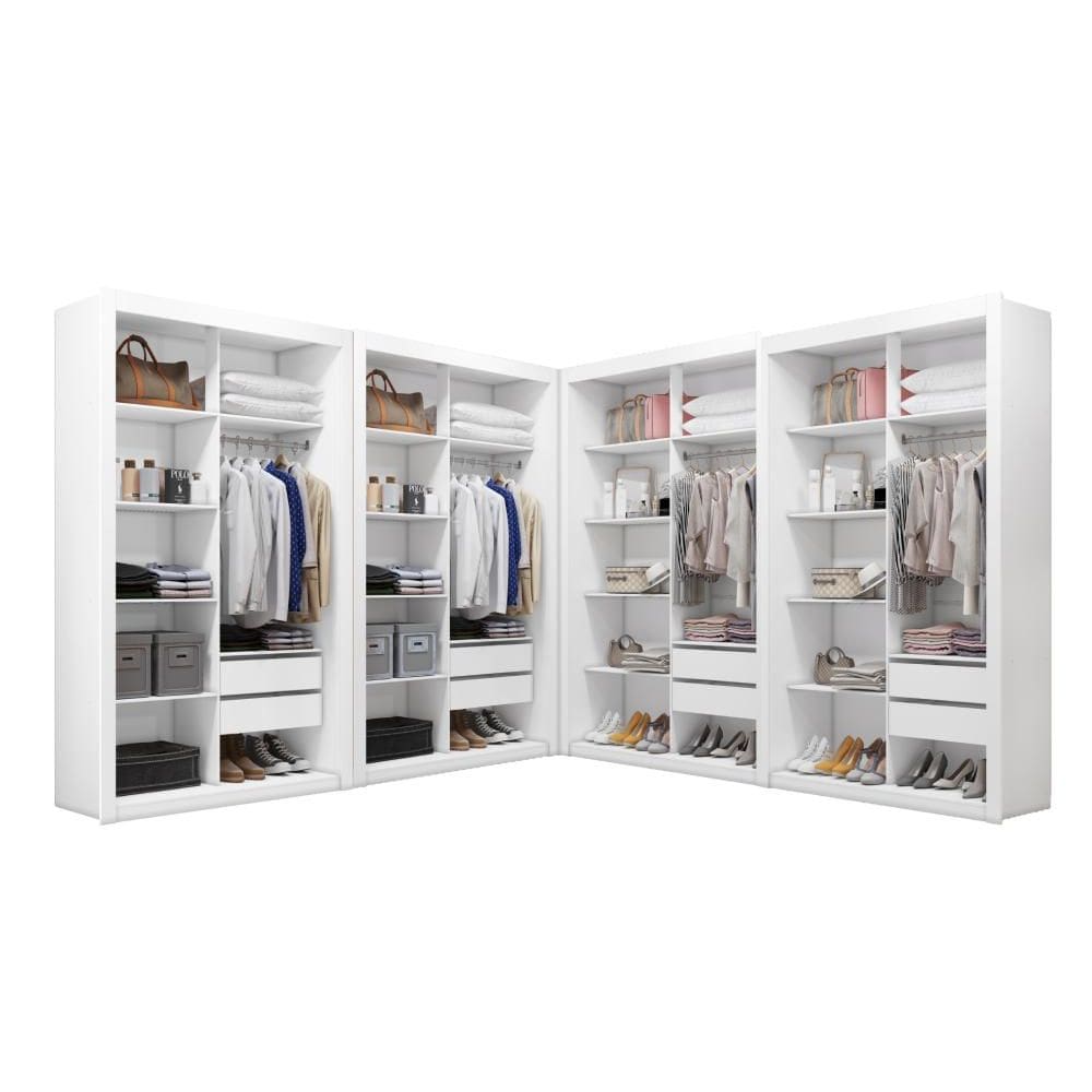 Closet Modulado 8 Gavetas 12 Prateleiras Amoudi Móveis