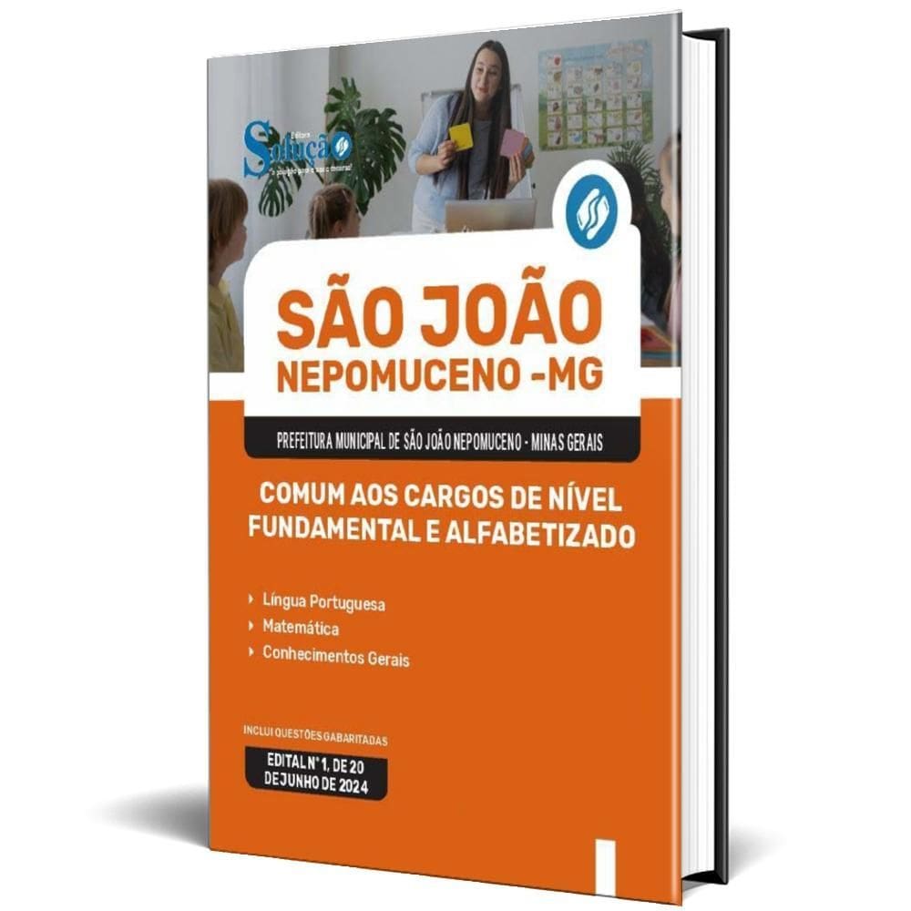 Apostila Prefeitura São João Nepomuceno Mg 2024 Comum Aos