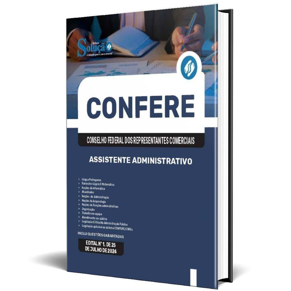 Apostila Concurso Confere 2024 - Assistente Administrativo
