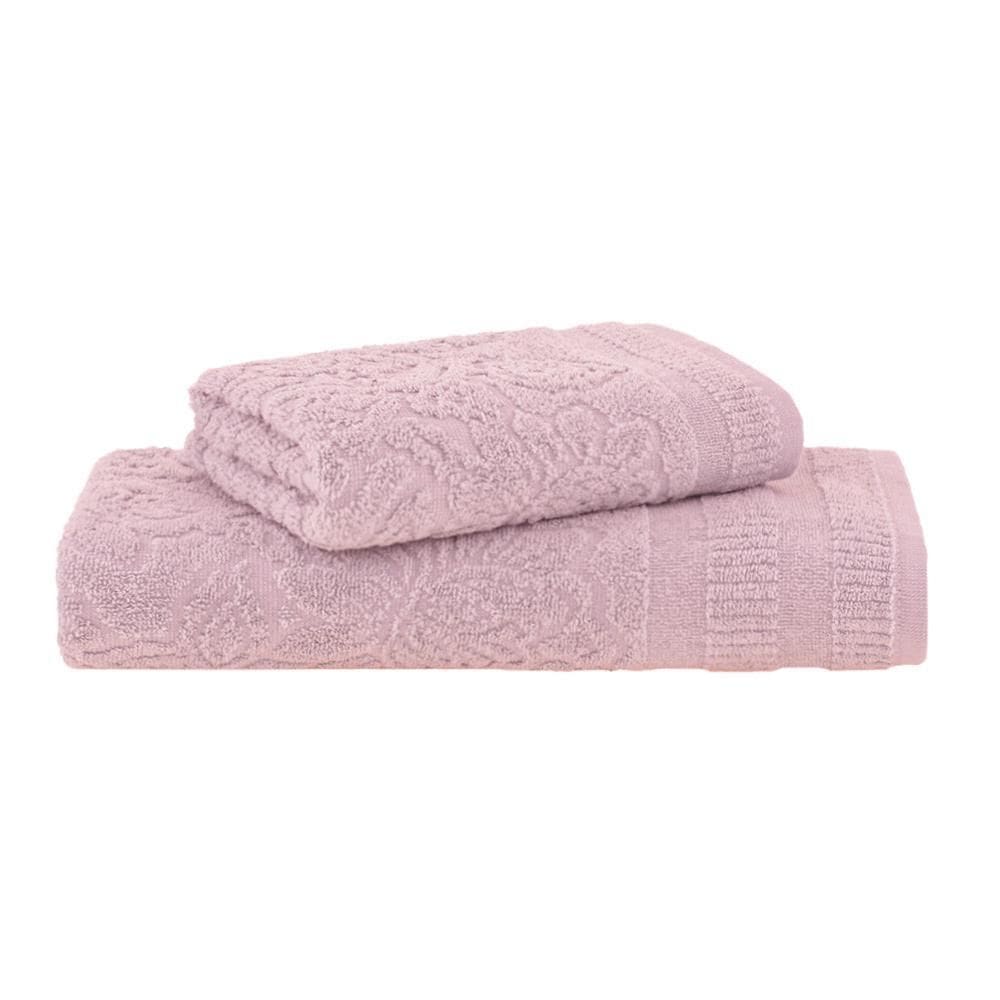 Kit Toalha Banho E Rosto 2 Pçs Botanique Extra Soft