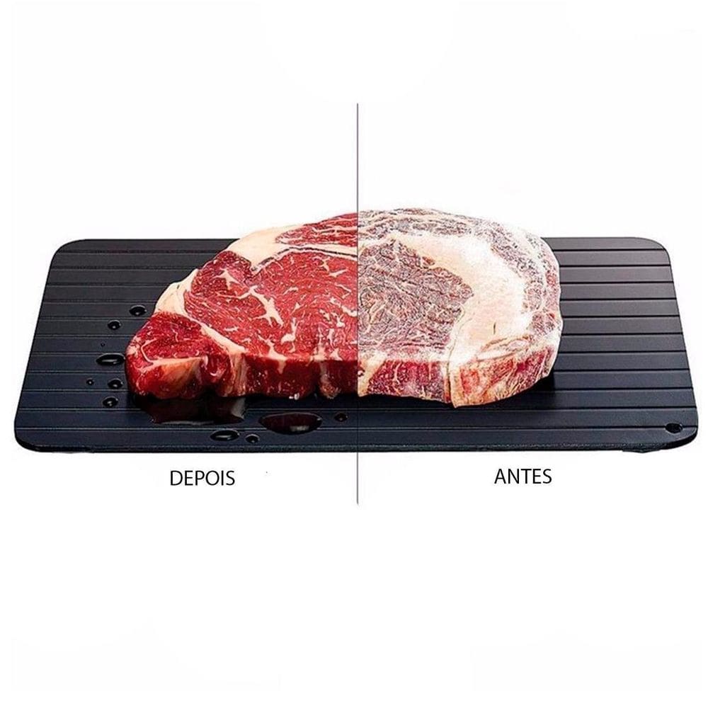 Placa Para Descongelar Carnes E Peixes Em Tempo Recorde