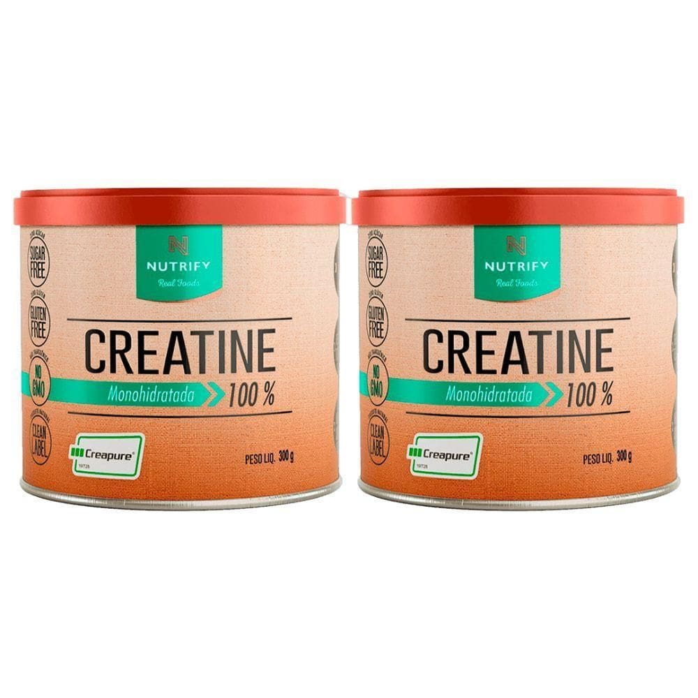 Kit 2 Creatina Creapure Importada Monohidratada 300G Nutrify