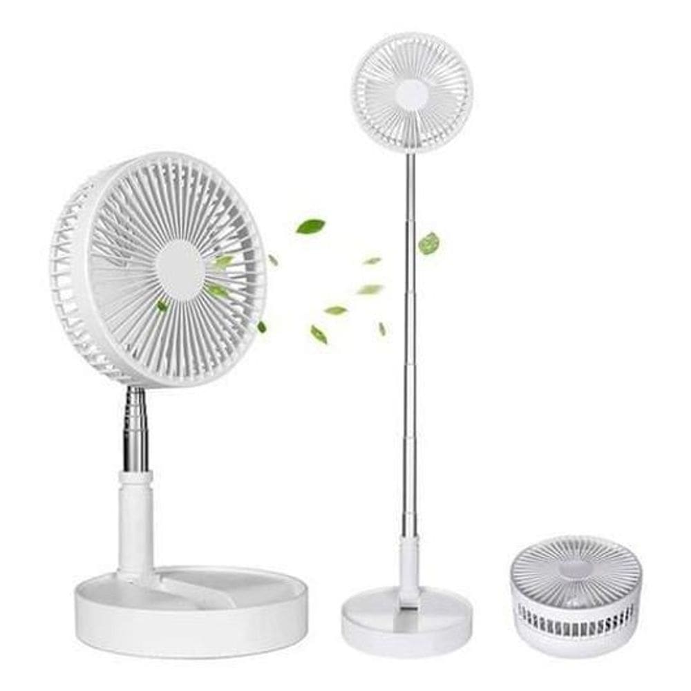Ventilador Dobrável Portátil Silencioso Usb Branco