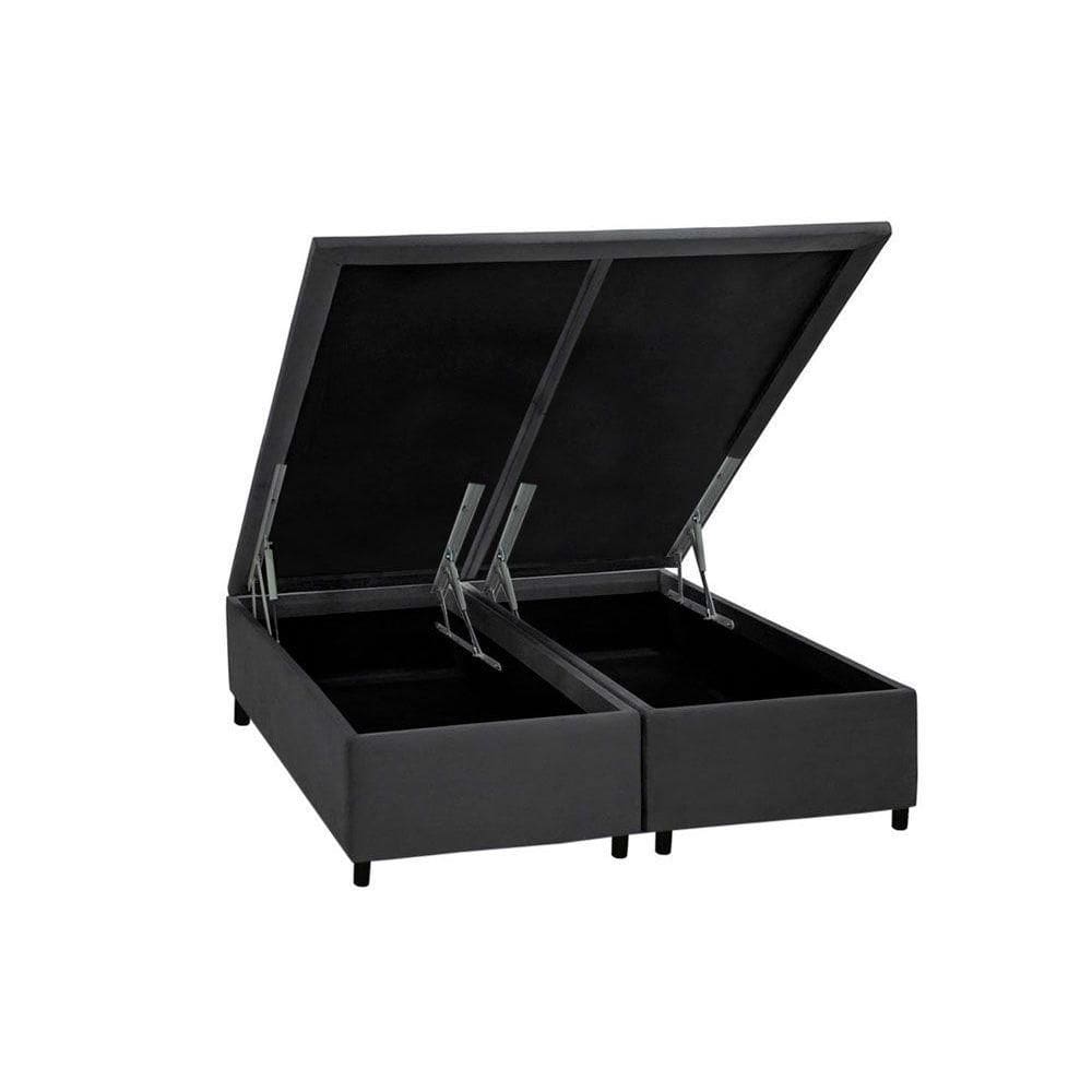 Cama Box Baú Universal Queen Courano Gray (158x198x35) - Costa Rica