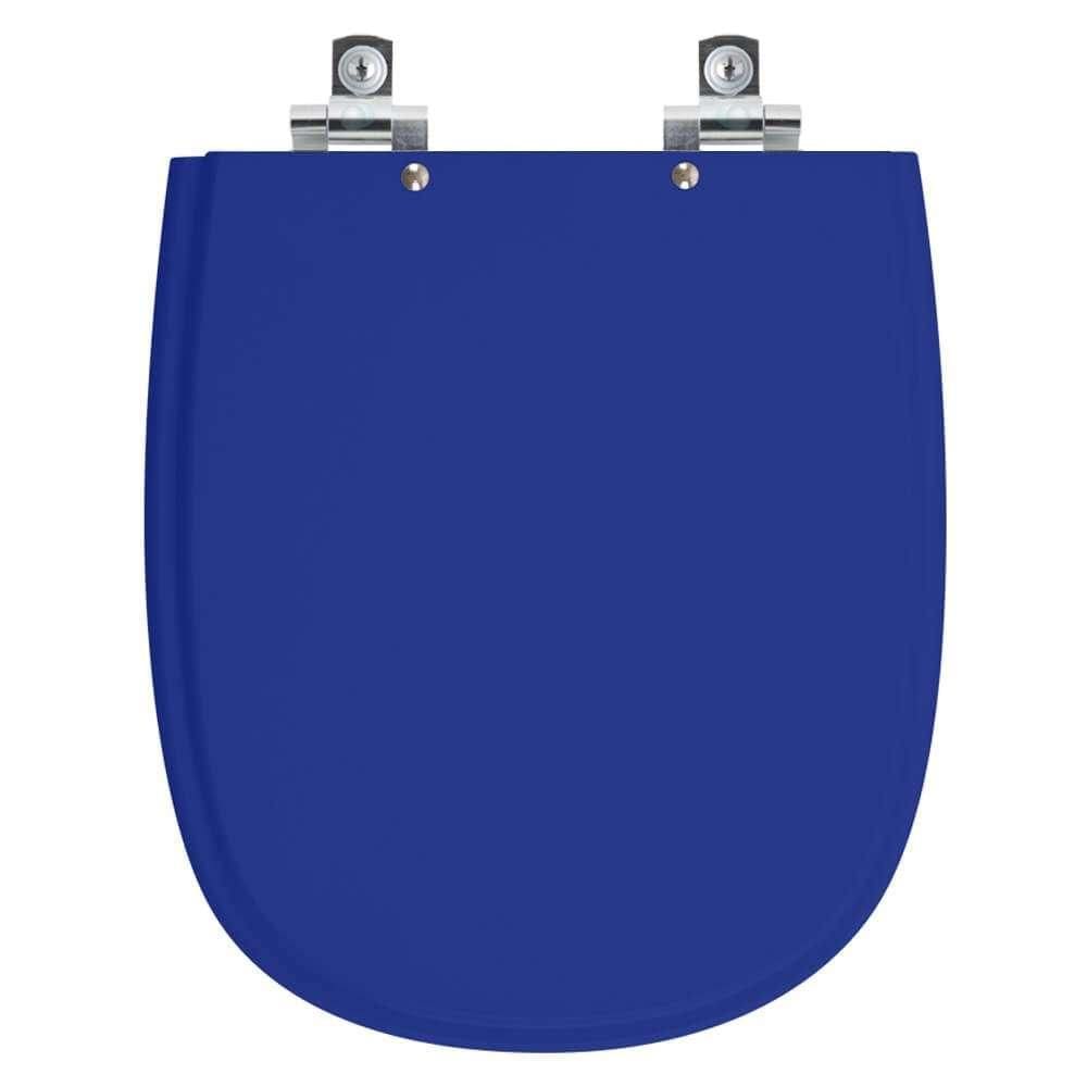 Assento Sanitário Soft Close Dona Beja Azul para vaso Santa Clara