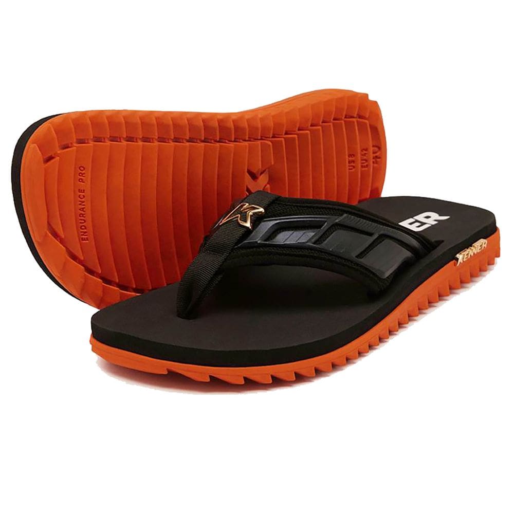Sandália Kenner Kivah Full Force Masculina - Preto e Laranja