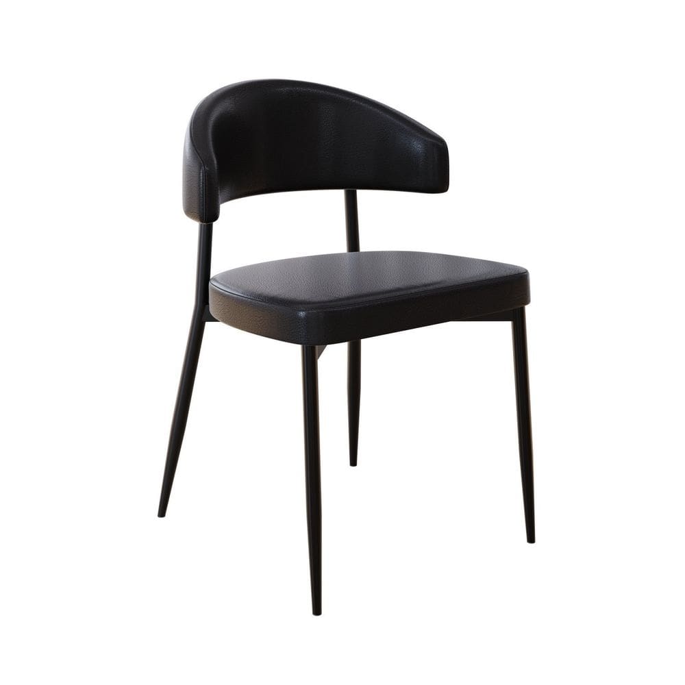 Cadeira Bless Fixa com 4 Pés 55 X 52,5 X 77,5 Cm com 1 Unidade Preto