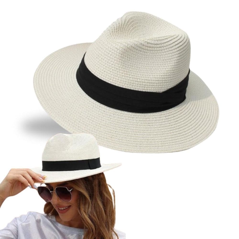 Chapéu Panamá Aba Larga Verão Moda Masculino