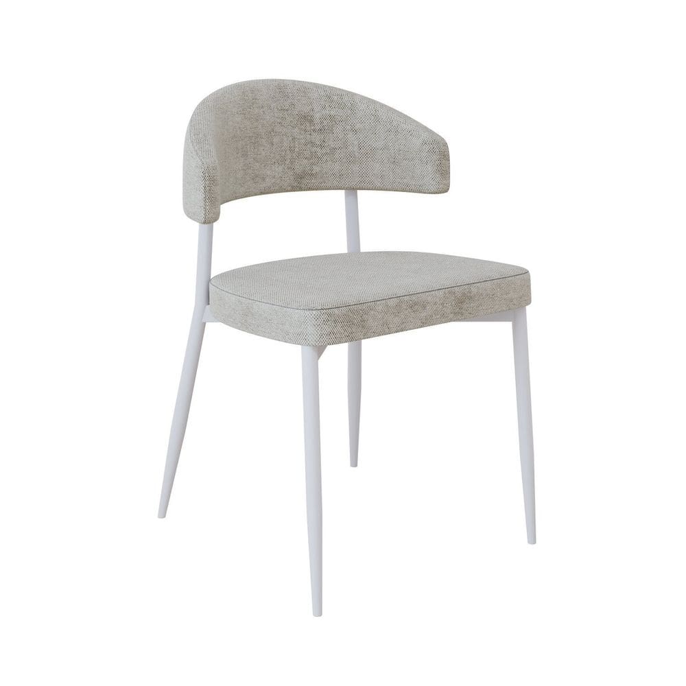 Cadeira Bless Fixa com 4 Pés 55 X 52,5 X 77,5 Cm com 1 Unidade Off white/Branco