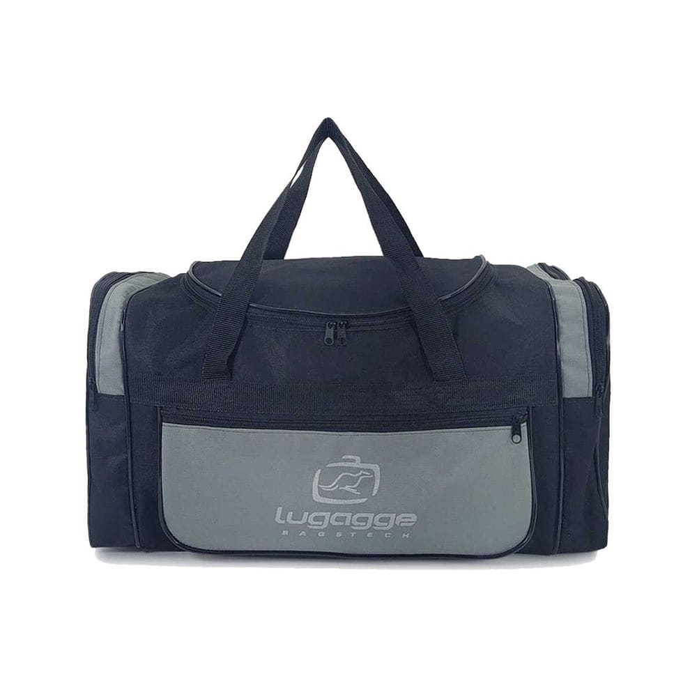 Bolsa sacola bordo mao mala viagem academia media cinza
