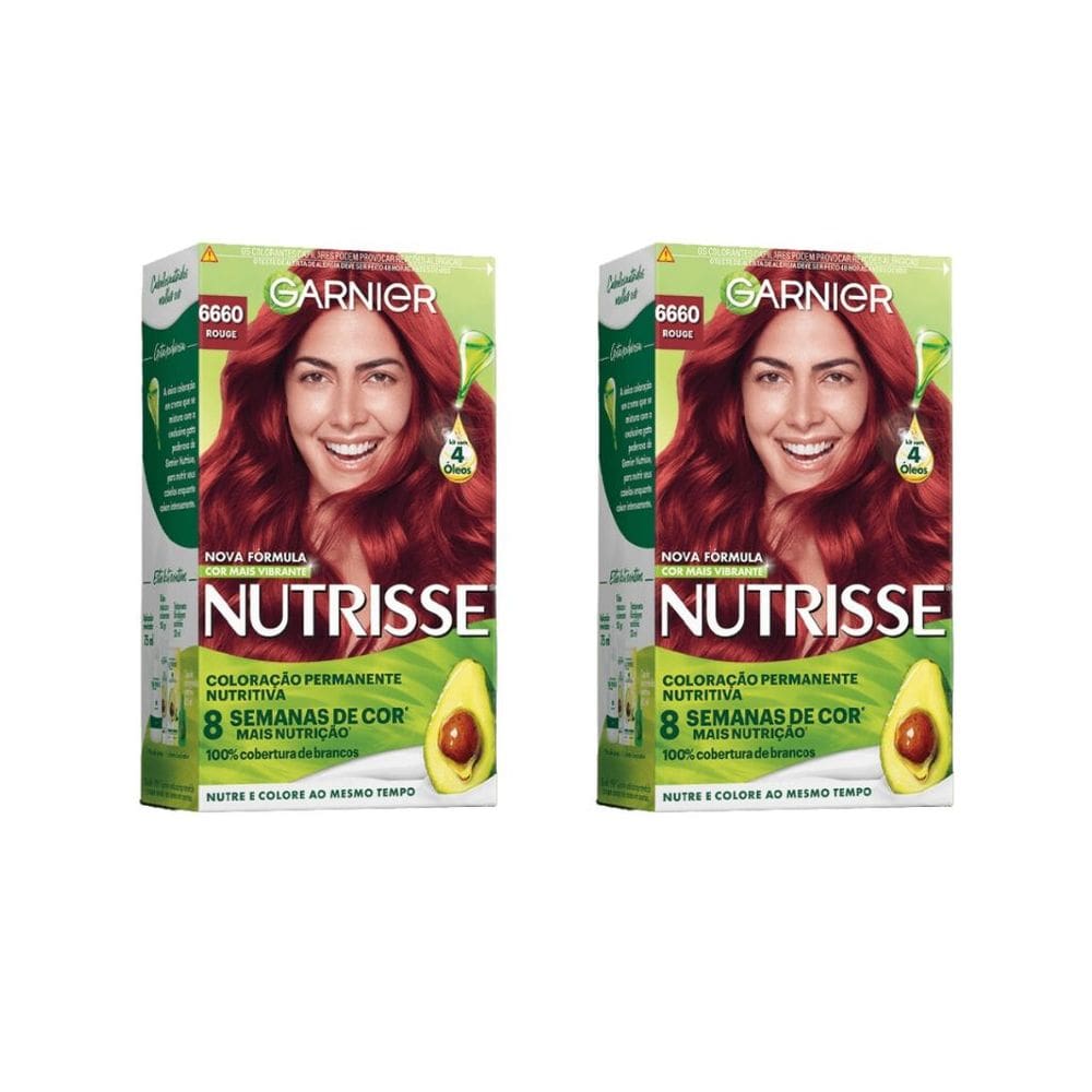 Coloraçao Nutrisse 66.60 Louro Esc Ult Verm/Rouge-Kit C/2un