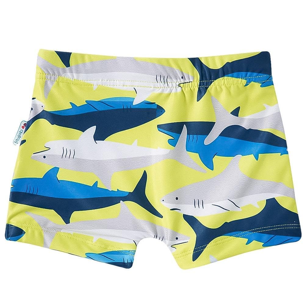 Sunga Boxer Praia Kids Tip Top Verde Neon 33963107