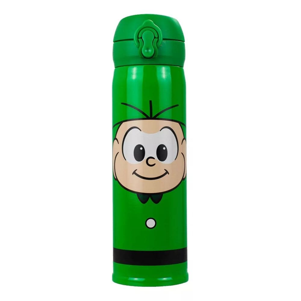 Garrafa Térmica Verde Cebolinha 400ml - Turma Da Mônica