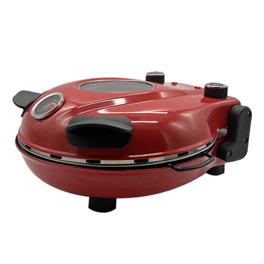 Forno Elétrico Pizza Davvero Labravia Importado Itália Assa Rápido Pedra Refratária Antiaderente 31cm Vermelho 110 127V