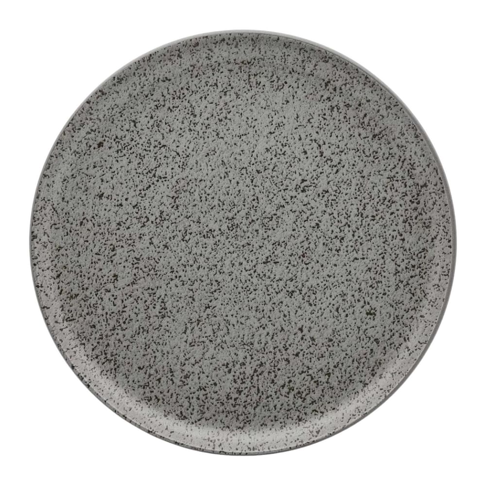 Prato Raso Em Cerâmica Flat Gray 26cm Oxford