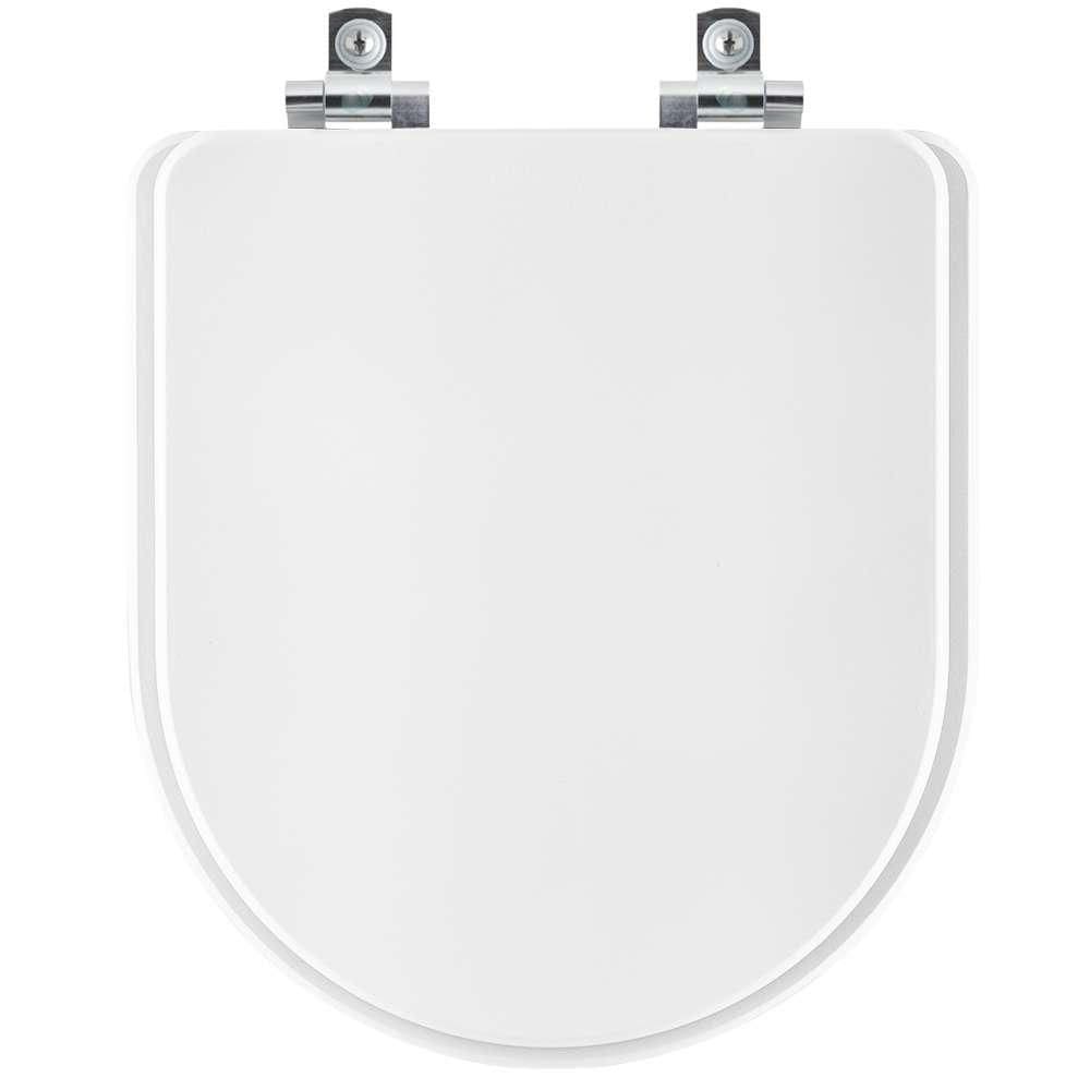 Assento Sanitário com Amortecedor Coimbra Branco para vaso Luzarte