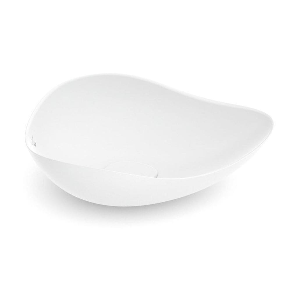Kit 2 Cubas de Apoio Oval 54x37,5cm Ruy Ohtake Roca Branco