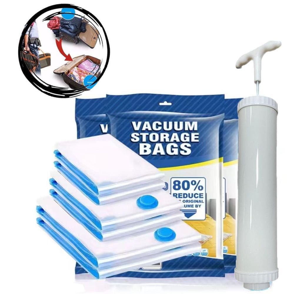Kit 10 Sacos Organizadores A Vacuo Vacuum Bag
