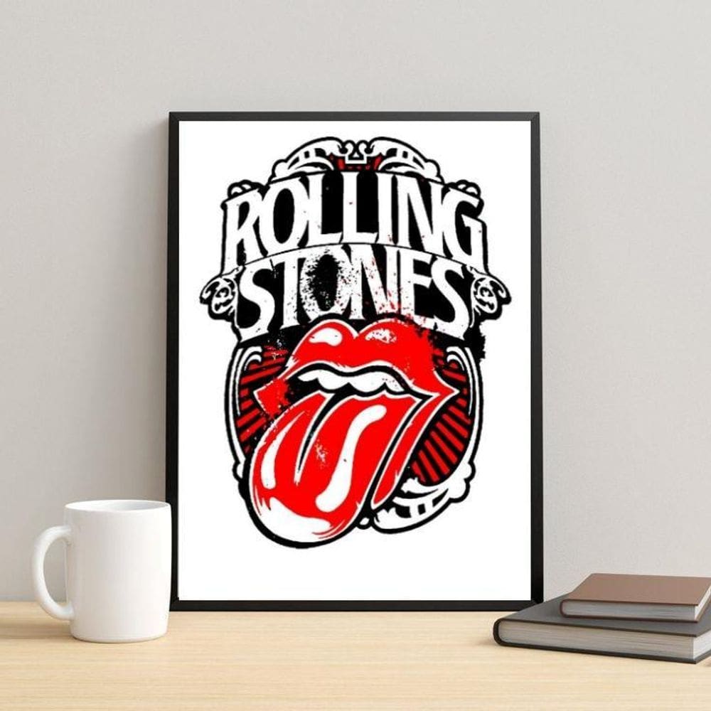 Quadro Rolling Stones Arte 45X34Cm