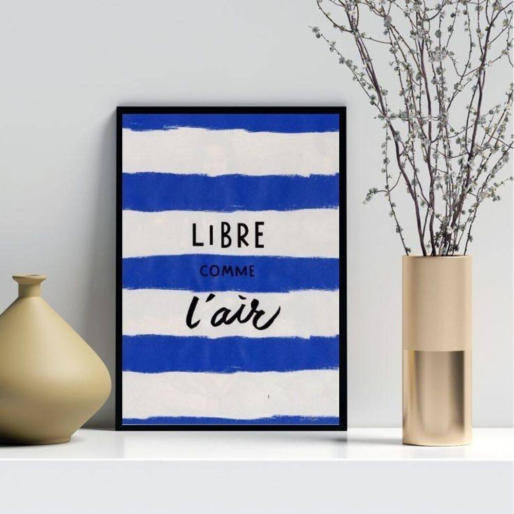 Quadro Decorativo Livre Como O Ar 24X18Cm