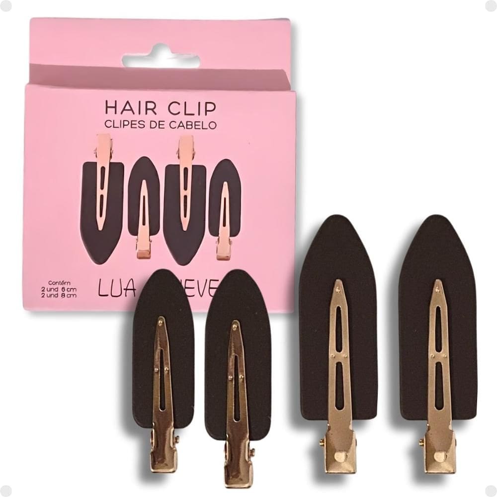 Clipes de Cabelo Lua e Neve Hair Clip 2 6cm e 2 8cm