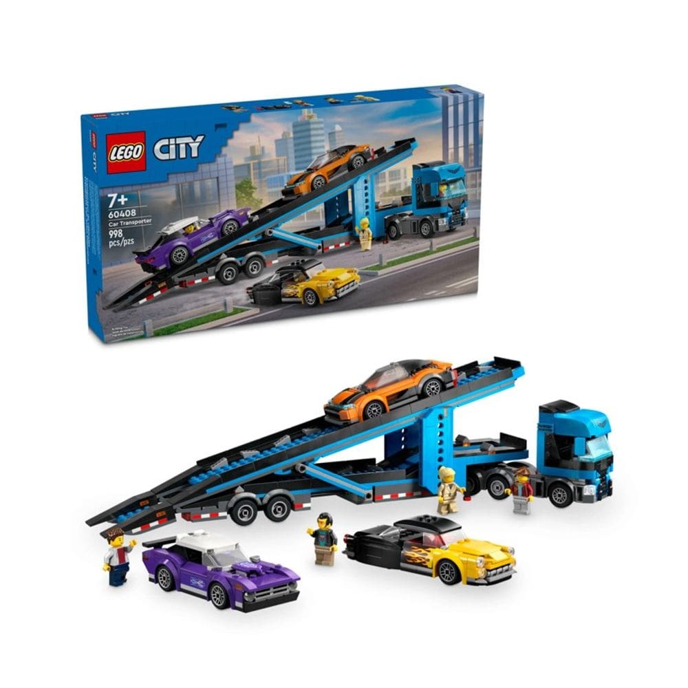 Lego City Caminhão Transportador e Carros Esportivos - 60408