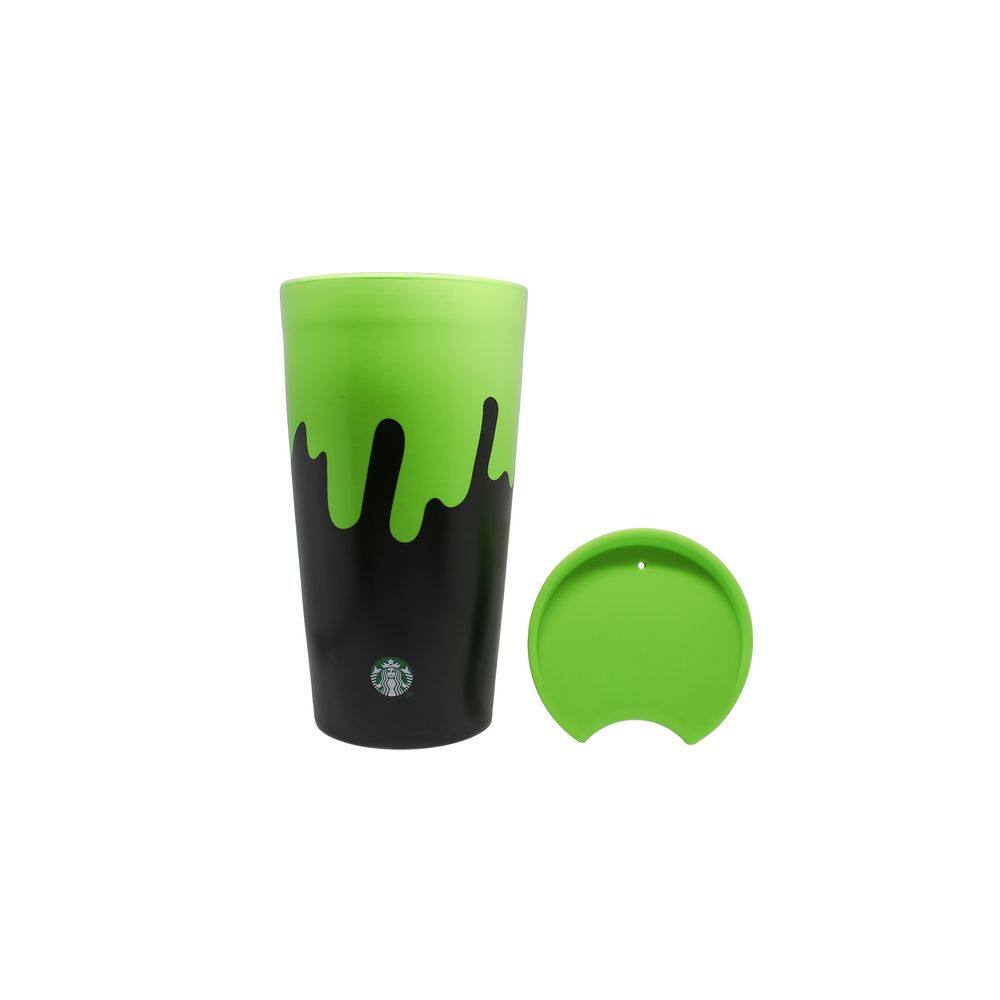 Copo Starbucks Oficial Cerâmica Halloween Slime Verde México