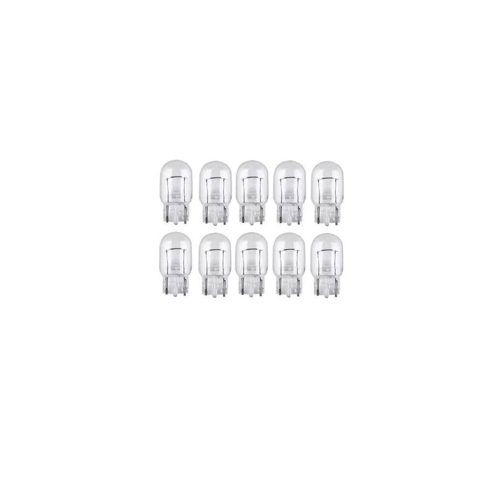 Kit de 10 Lâmpadas Halógena W21W com 2 Polos 12 Volts 21w