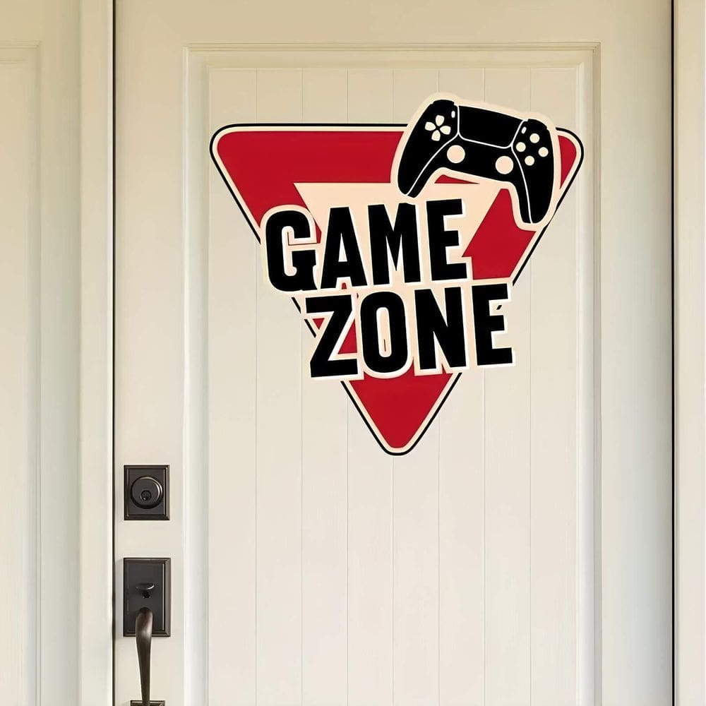 Adesivo Para Porta Game Zone
