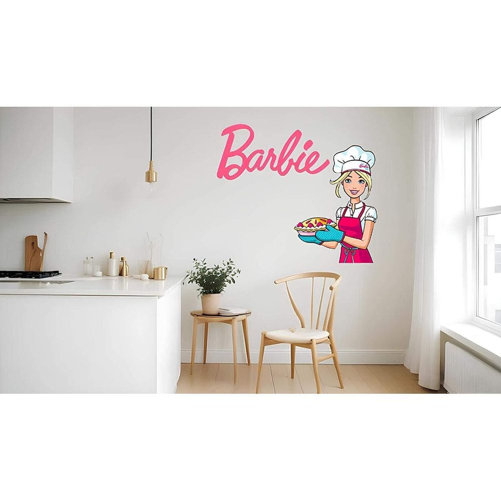 Adesivo De Parede Barbie Cozinheira