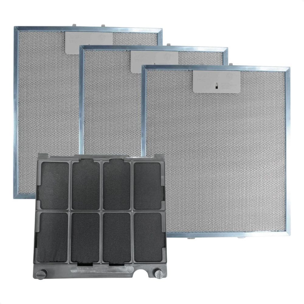 Kit 3 Filtro Alumínio + Carvão Coifa Brastemp Baf10A Bae90A