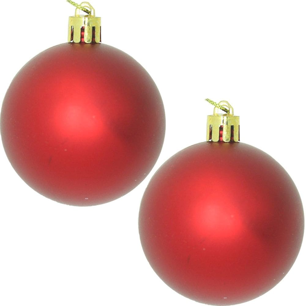 Kit 36 Bolas Vermelha Decoração Natal Árvore De Natal 55mm