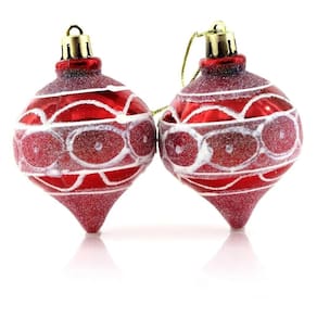 Kit 42 Bolas Pião Enfeite Àrvore Natal Pendente 60mm