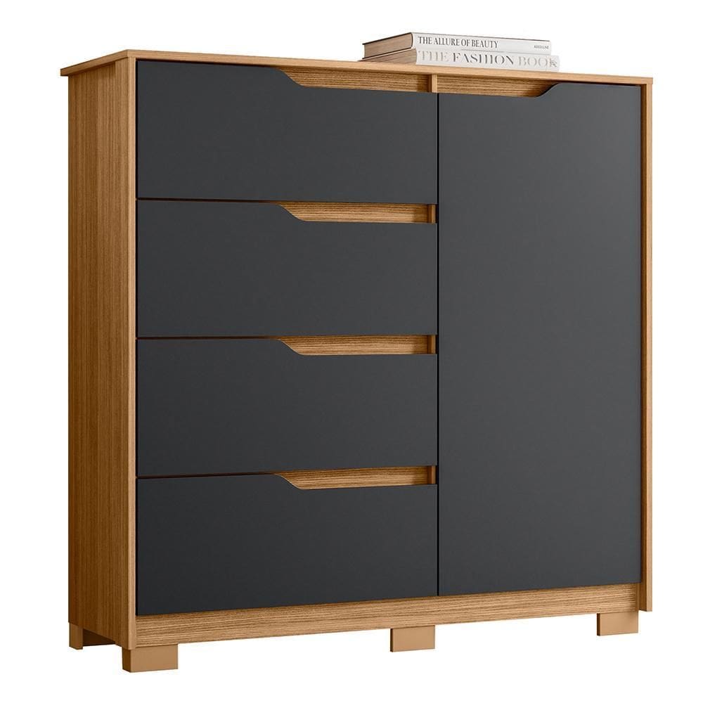 Cômoda Sole 1 Porta e 4 Gavetas Flex - Móveis Albatroz