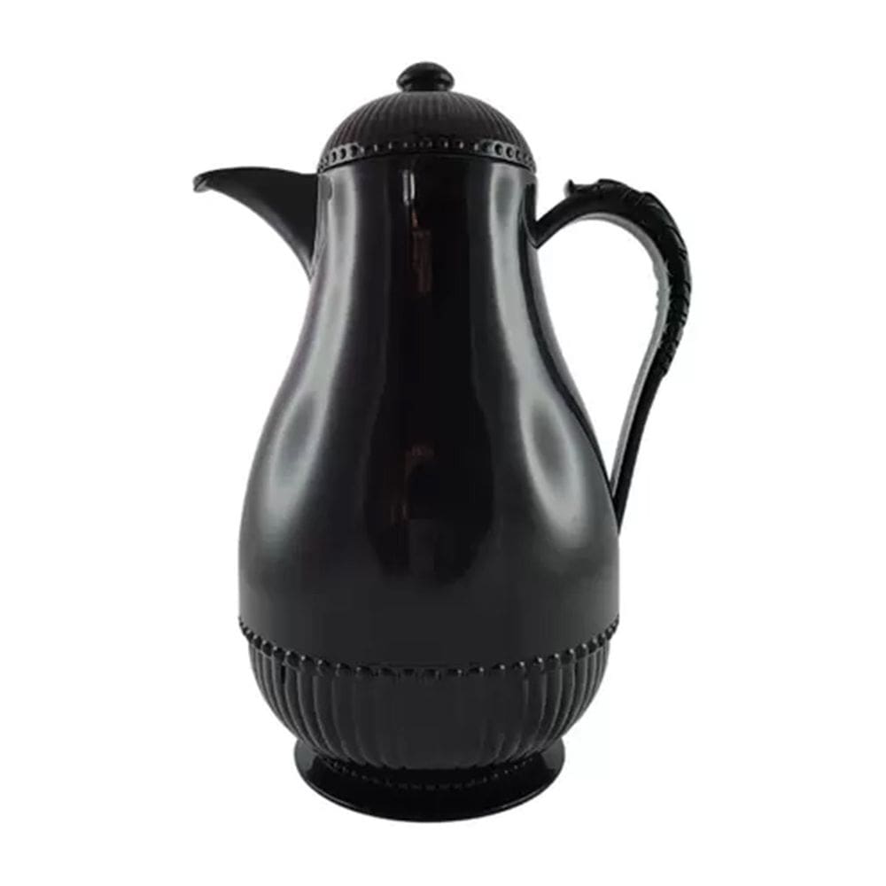 Garrafa Térmica Preta Café Chá de Luxo Classic Retrô 1 Litro