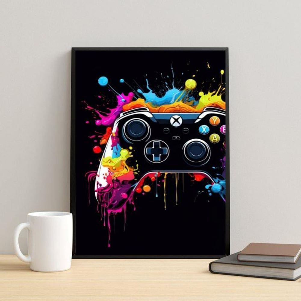 Quadro Gamer - Xbox Controller 33X24Cm