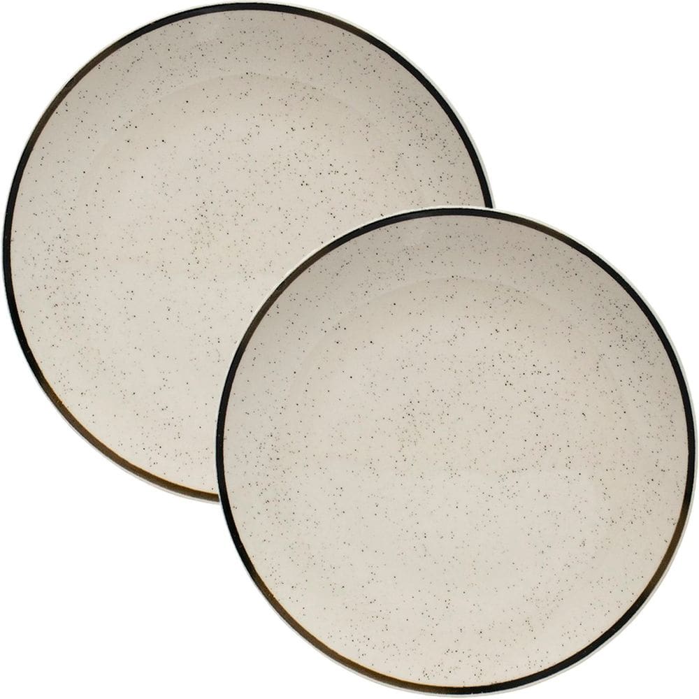 Kit Jogo Pratos Rasos Jantar 12 Pessoas 12 Peças Unni Brisa