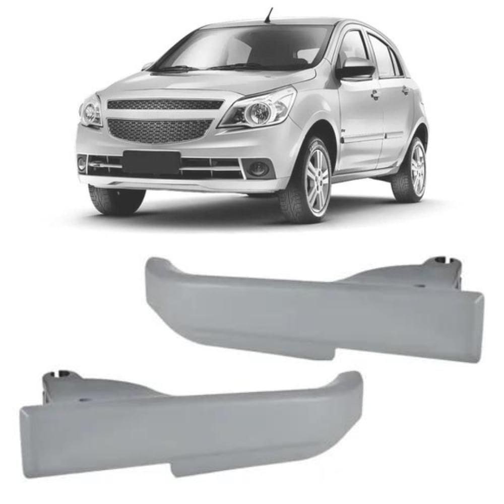 Par Maçaneta Interna Puxador Cinza Portas Traseiras Direita E Esquerda Agile De 2009 Até 2014 - UN / 2 [F103]