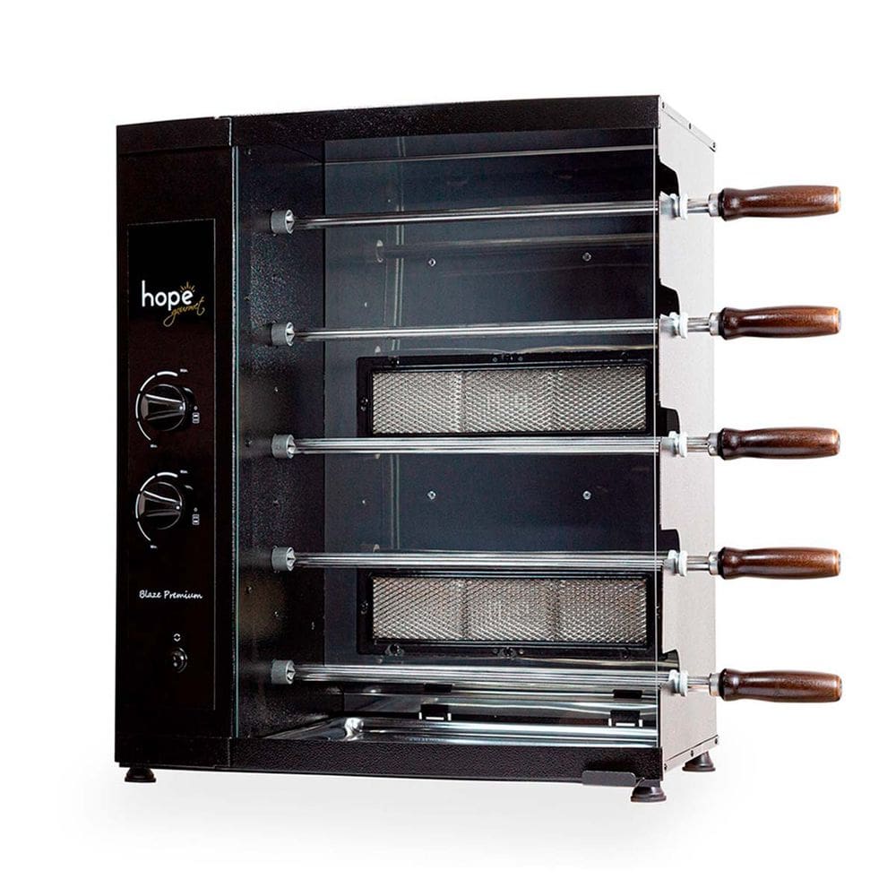 Churrasqueira Rotativa Gourmet a Gás GLP Blaze Premium 05 Hope Gourmet