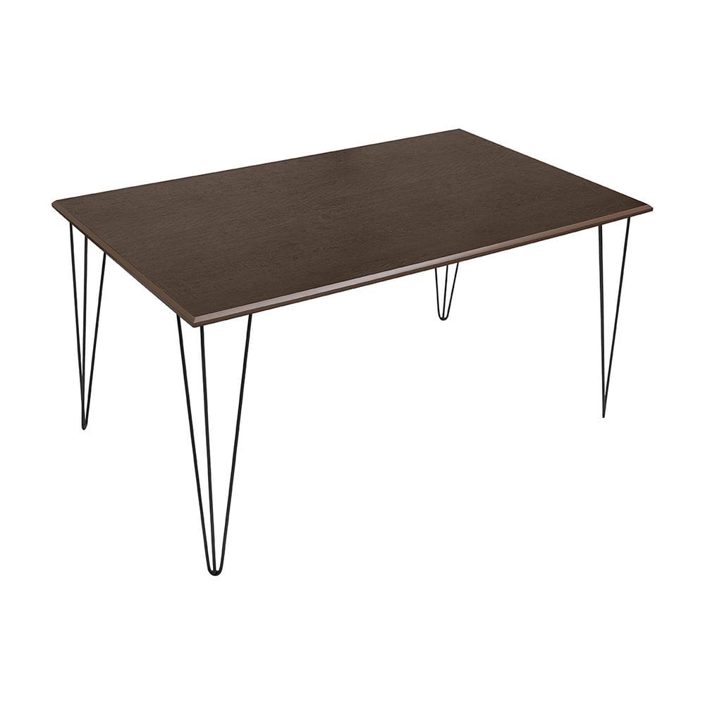 Mesa Elen Tampo Retangular 140 X 80 Cm De Madeira Amêndoa New Green