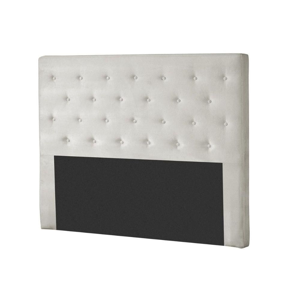 Cabeceira Cama Box Estofada Casal Hampton Suede Bege Claro - Probel