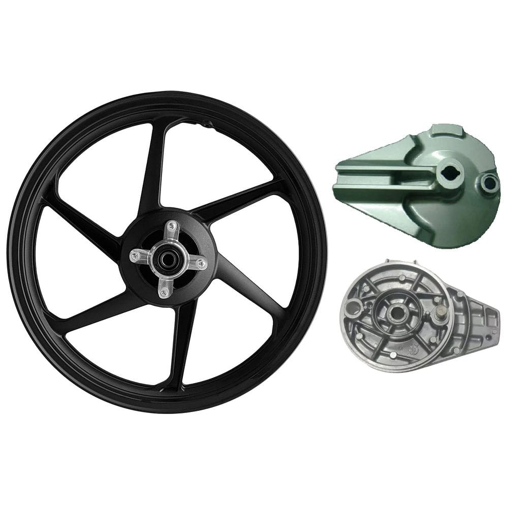 RODA TRASEIRA TITAN 150 6 palitos Tambor + ESPELHO DIAFRAG Fan 150 Sport MIX ES KS EX Esi 2010 A 2013