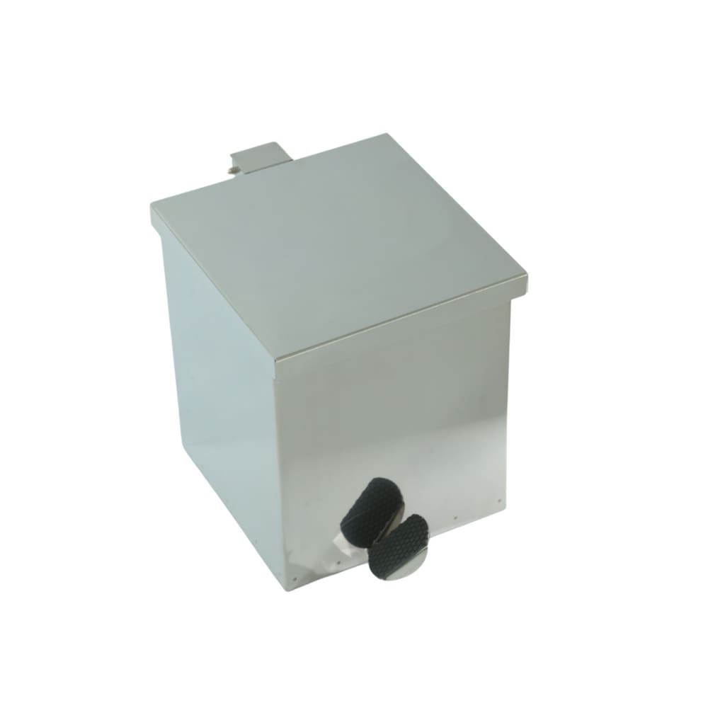 Lixeira Quadrada Pedal 15L de Aço Inox