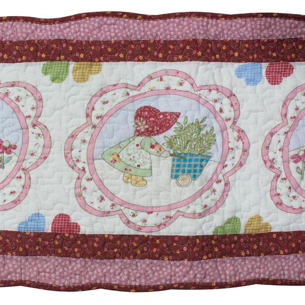 Tapete Patchwork Cozinha Quarto Menina Do Campo 100% Algodão 2,40m x 41cm