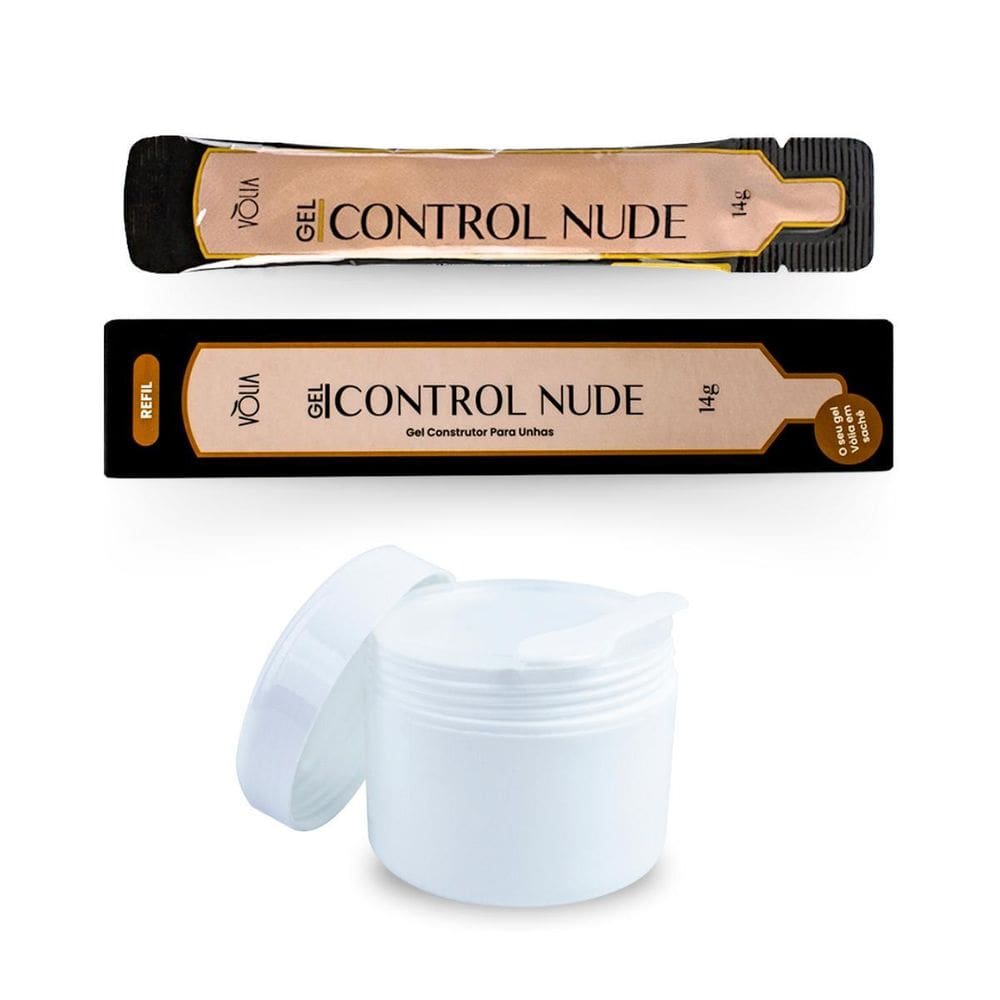 Sachê Refil Control Nude 14G Vlia + Pote Reutilizável 30G