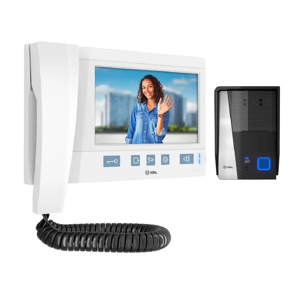 Kit Vídeo Porteiro Série Advance Branco Tela 7 Hdl