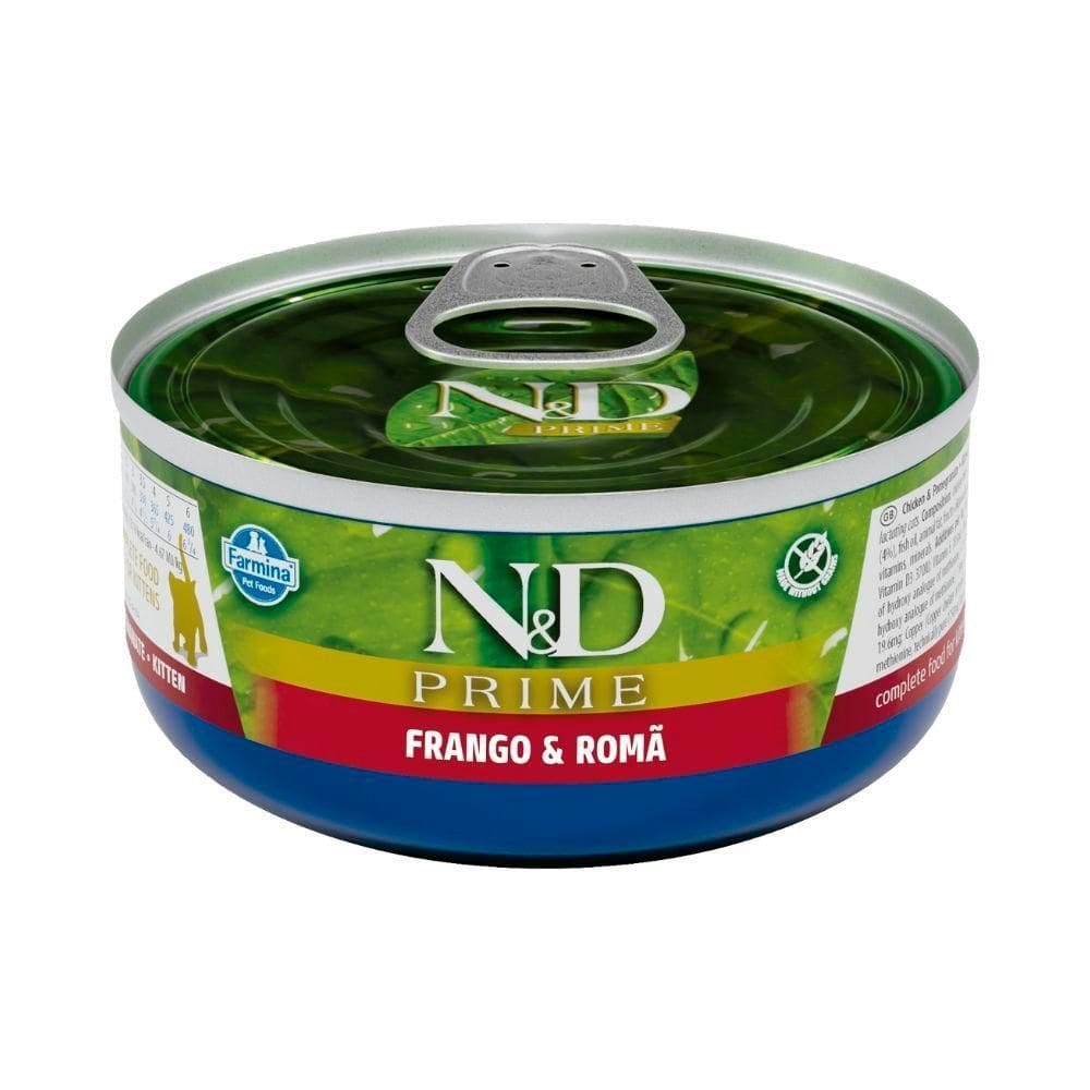 Ração Úmida N&D Prime Gatos Filhotes Sabor Frango E Romã 70G