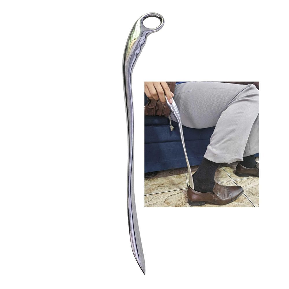 Calçadeira De Metal Longa Grossa Não Amassa Para Sapatos
